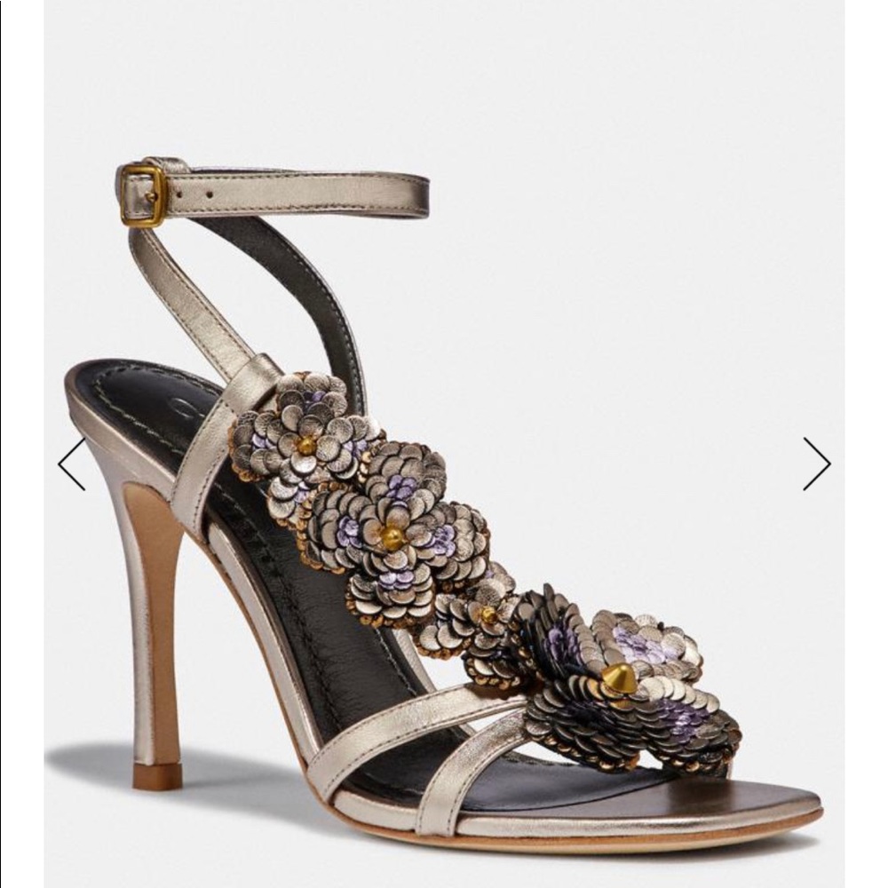 Bianca Sandal With Leather Paillettes